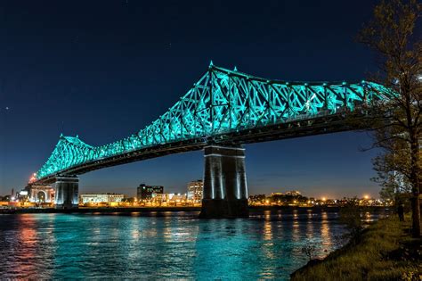 Snap Shot Of Montreal Quebec The Jacques Cartier Bridge Is So