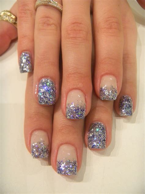 Glitter Accents Add A Fun Touch To A Classic French Manicure There Are So Many Different