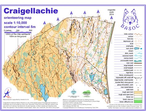 Craigellachie Map Badenoch And Strathspey Orienteering Club