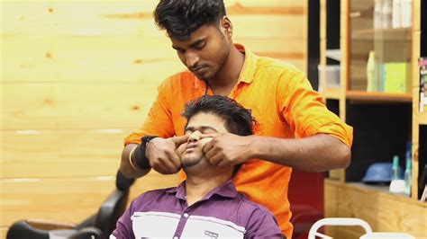 Very Energetic Deep Tissue Massage By Indian Barber Rajen Neck Crack