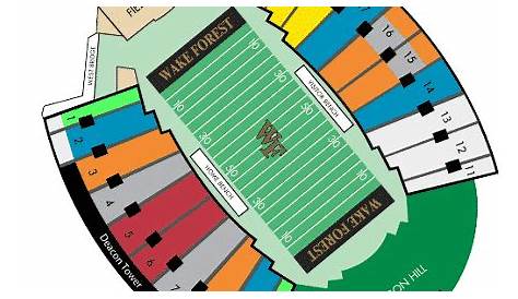 wake forest football seating chart