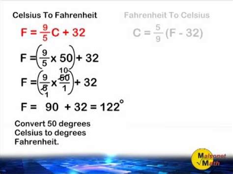 Use our simple celsius to fahrenheit temperature converter, our temperature conversion charts, or calculate c to f or f to c yourself using the conversion formulas. Fahrenheit And Celsius Conversion - YouTube