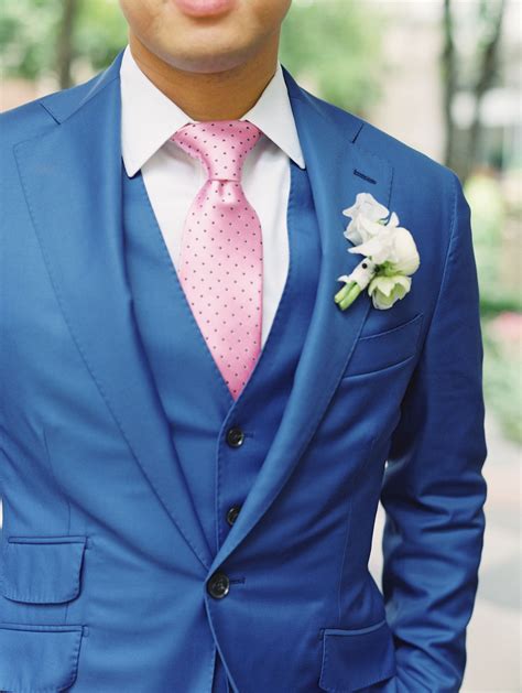 A Wedding With Too Many Gorgeous Gems To Pick Just One Blue Suit Pink