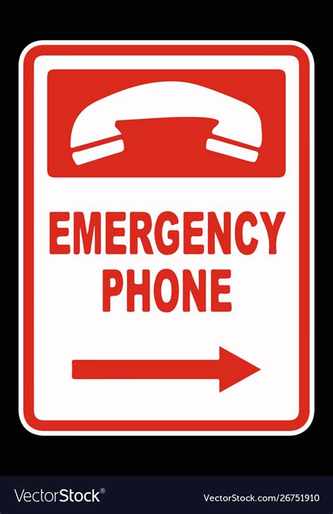 Emergency Call Phone Icon Royalty Free Vector Image