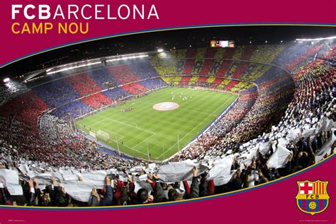Sportowy Plakat Fc Barcelona Zdjęcie Stadionu Camp Nou Nice Wall