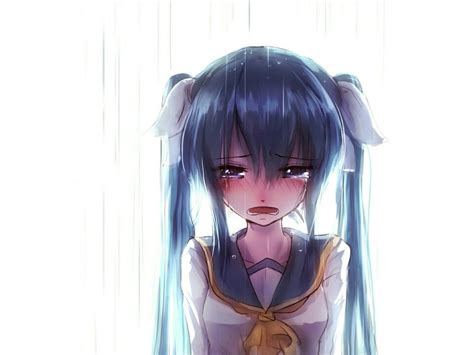 62 Anime Girl Sad Blue Zflas