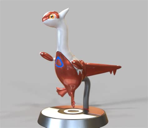 Stl File Latias Legendary Fan Art PokÉmon Figurine Pokemonsolgaleo・3d Printing Idea To