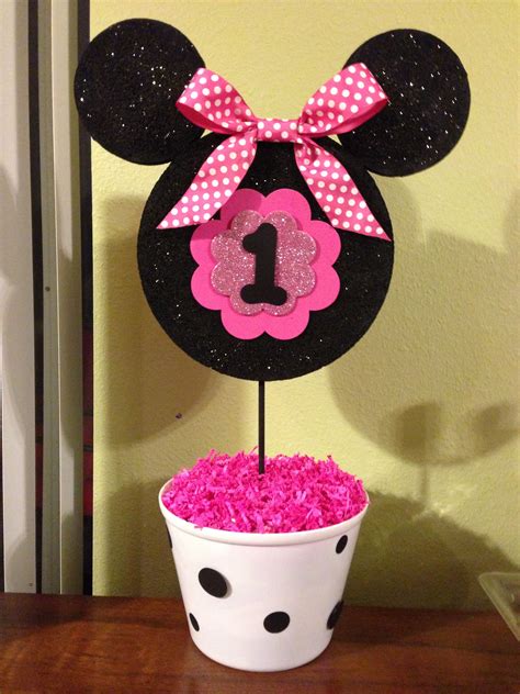 Minnie Mouse 1st Birthday Centerpiece Ideas Birthday Cake Images