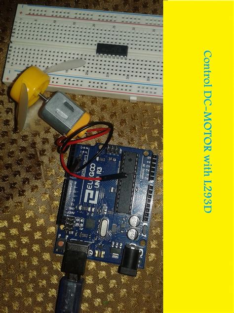 Application Control Dc Motor With L293d Arduino Projects