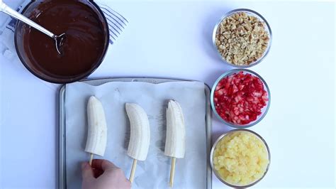 healthy frozen banana split pops youtube