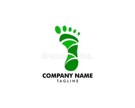 Footprint Logo Template Vector Icon Stock Vector Illustration Of