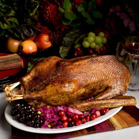 Feeling Fancy Alsatian Style Roast Goose Is Loosely Packed With Pork