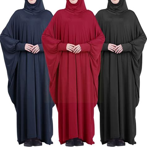 Ramadan Muslim One Piece Prayer Hijab Dress Garment Full Hooded Jilbab Women Cover Jilbab Niqab