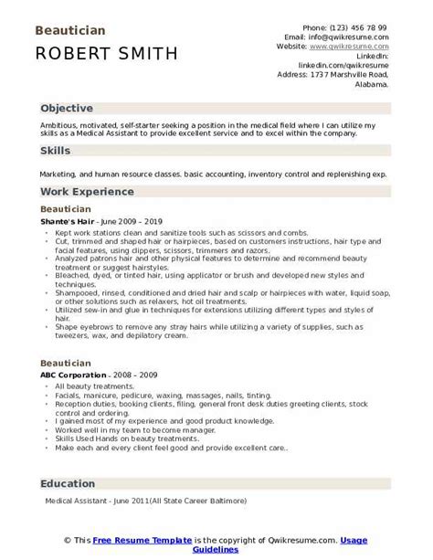 Expired jobs by lookwell beauty parlour & salon. Job's Cv For Beauty Parlour : 6 Cosmetology Resume Templates Pdf Doc Free Premium Templates