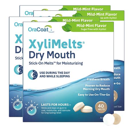 Oracoat Xylimelts Dry Mouth Relief Moisturizing Oral