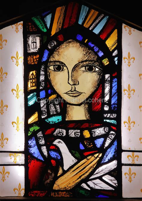 Joan Of Arc Stained Glass Window Cathedrale Notre Dame De Reims Reims