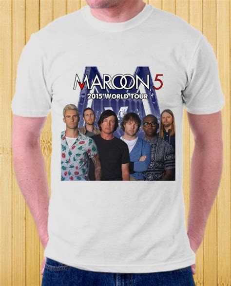 Maroon 5 Unisex Maroon 5 2015 World Tour T Shirt Tour T Shirts T