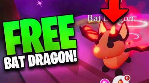 How To Get A Bat Dragon In Adopt Me For Free Roblox Youtube
