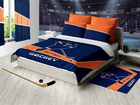 Nhl minnesota wild bed in a bag comforter set. Custom Hockey Bedding Hat-Trick Hockey Bedding ...