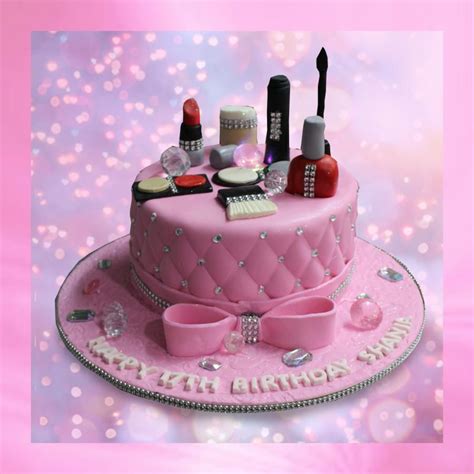 Makeup cosmetics box cake | pastel caja de maquillaje. Pink Makeup Cake by MsTreatz | Make up cake, 9th birthday ...