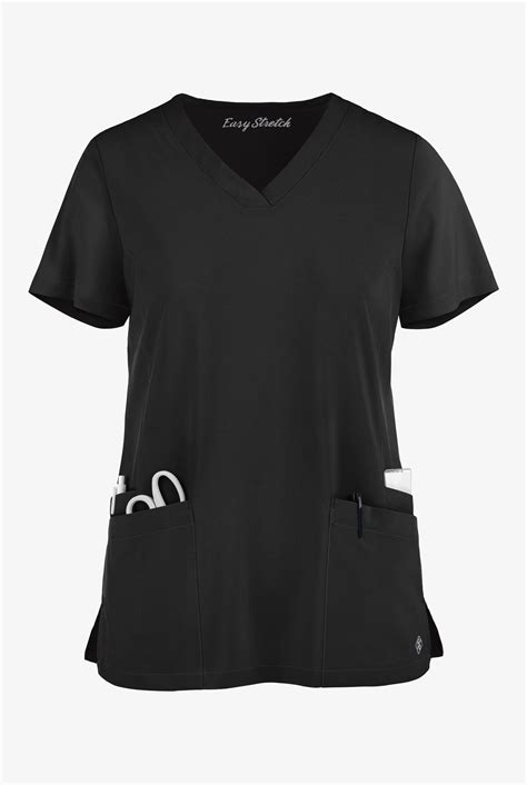 Easy Stretch By Butter Soft Zoe V Neck Scrub Top Stretch Scrubs In