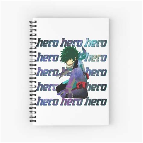 My Hero Academia Deku One For All All Might Spiral Notebooks Redbubble