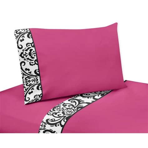 Sweet Jojo Designs 200 Thread Count Isabella Bedding Collection Cotton Sheet Set Bed Bath