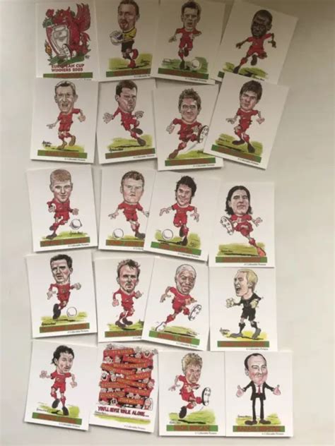 LIVERPOOL FC TRADE CARDS 2005 CHAMPIONS LEAGUE 20 Cards 1000 Set
