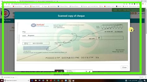 Pf Amount Withdrawal New Update Upload Cancel Cheque Leaf Upload Online