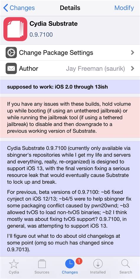 Saurik Issues Rare Update For Cydia Substrate W Ios 13 Support