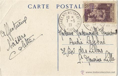 Tarjeta Postal Francia Carte Postale Journe Comprar Sellos