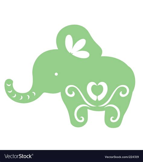 Cartoon Baby Elephant Royalty Free Vector Image