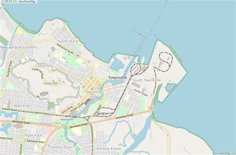 The Strand Townsville Map