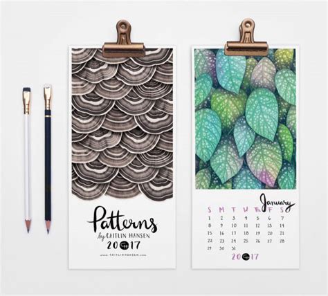 20 Creative Desk And Wall Calendars For Welcoming The New Year Home