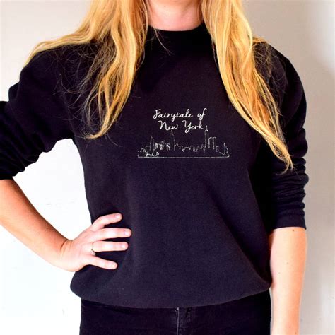 Personalised Fairytale Of New York Embroidered Jumper By The Alphabet