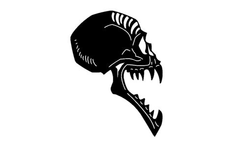 Skull Side View Free Dxf File For Free Download Vectors Art
