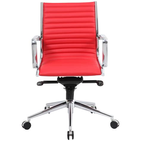 + home computer executive office desk chair faux leather pu swivel high back seat. Abbey Medium Back Red Leather Office Chair | Executive Office Chairs