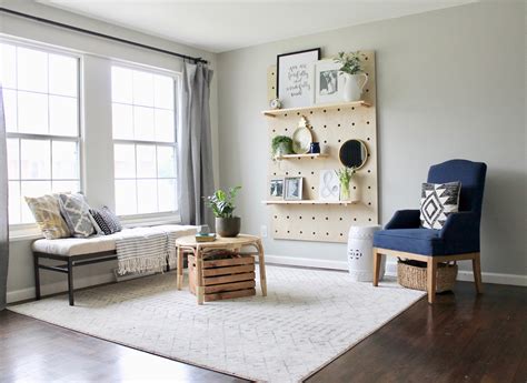 Wonderfully Made One Room Challenge W6 Diy Giant Pegboard