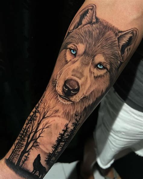 Top 169 Wolf Tattoo Sleeve Designs