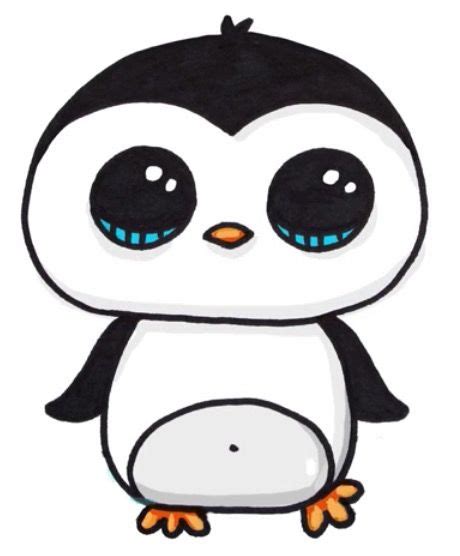 Pingüino kawaii | Dibujos kawaii, Dibujos kawaii 365, Dibujos kawaii de animales