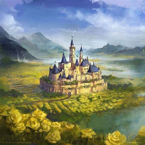 Highgarden By Juan Carlos Barquet Fantasy Castle Fantasy Landscape