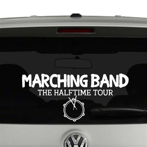 Marching Band The Halftime Tour Drum Line Vinyl Decal Sticker Cosmic