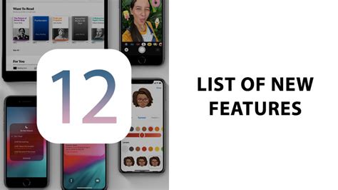 Ios 12 Features Whats New • Jailbreak Resources And Syndicated News