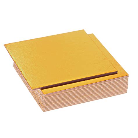 Buy Rendibly 30 Pack Cake Boards 6 Inch Square Gold Grease Proof