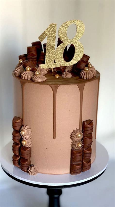 30 Pretty Cake Ideas To Inspire You Chocolate Cake For 18th Birthday