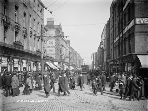 Vintage Photographs Of Street Scenes Of Dublin In The Late 19th And Early