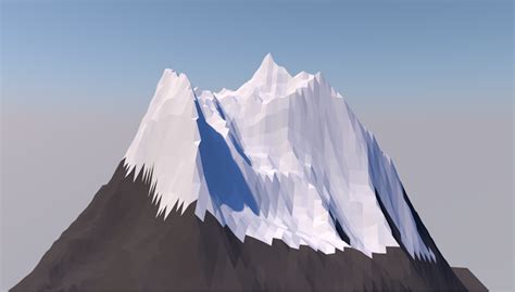 Cinema 4d Low Poly Mountain On Behance