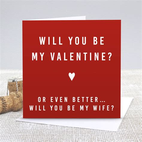 Be My Wife Red Valentines Proposal Card By Slice Of Pie Designs