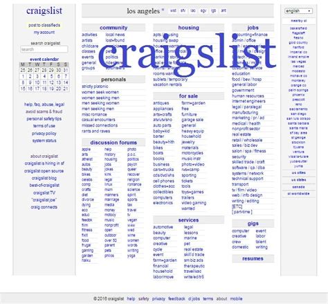 Craigslist Online Classifieds Good Site For Selling Stuff