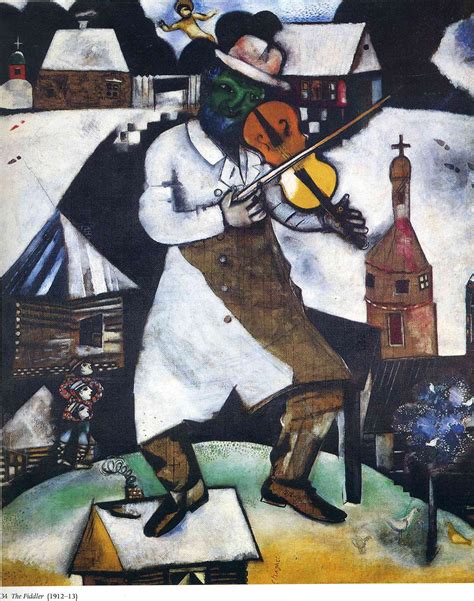 Marc Chagall The Fiddler 1913 Marc Chagall Jewish Artists Famous